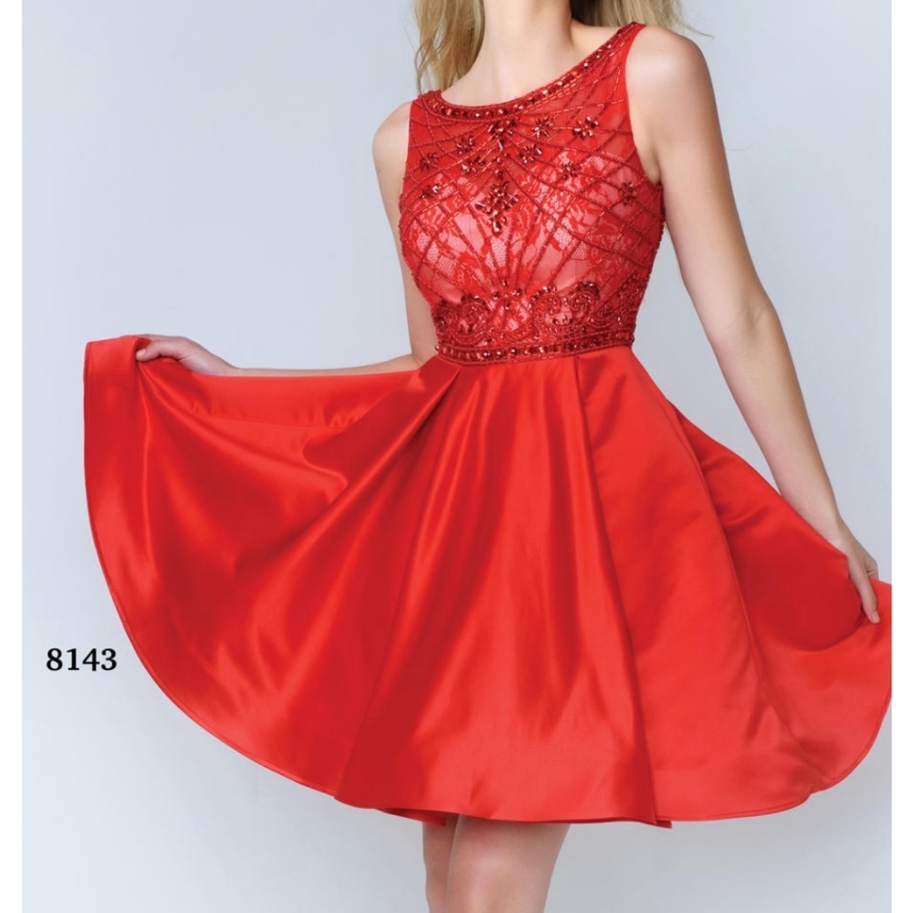 LUCCI LU RED HOMECOMING DRESS